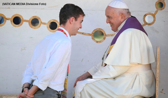 Emotivas confesiones con el Papa Francisco en JMJ Lisboa